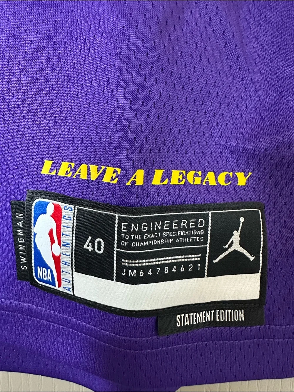 Nike Jordan Luka Dončić Lakers #77 Statement Edition Jersey NWT Small